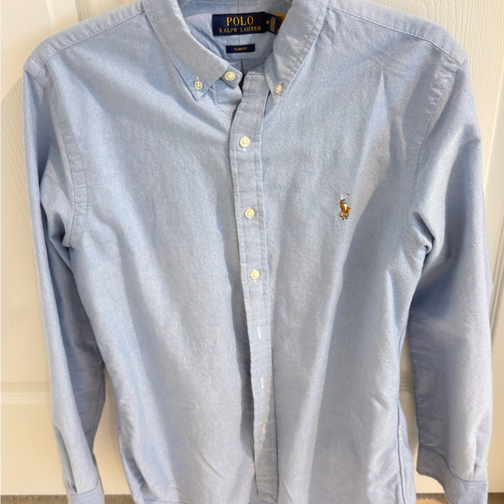 Polo by Ralph Lauren Men's Blue Shirt - Picture 1 of 3